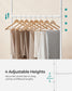 industrial Double Rod Metal Clothing Rack for Hanging Clothes FredCo