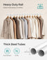 industrial Double Rod Metal Clothing Rack for Hanging Clothes FredCo