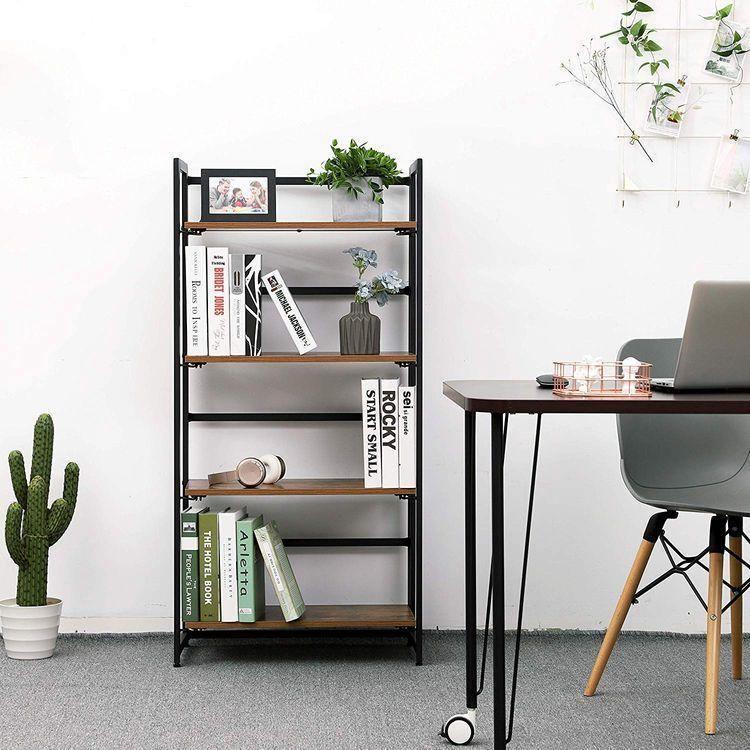 Industrial Folding Ladder Shelf FredCo