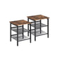 Industrial Mesh Shelves Nightstand FredCo