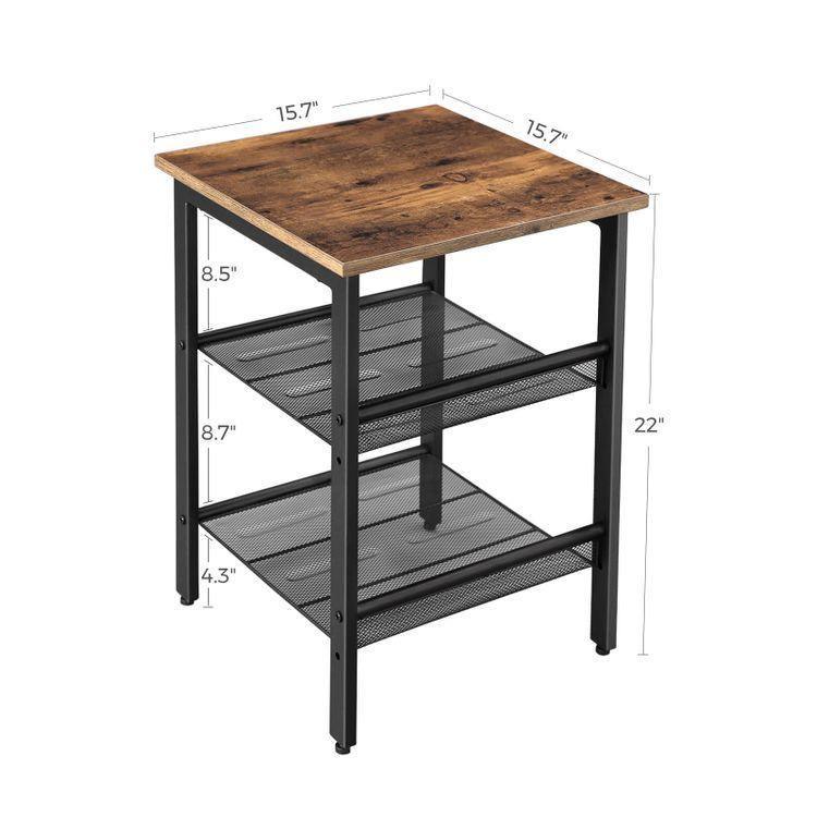 Industrial Side End Table FredCo