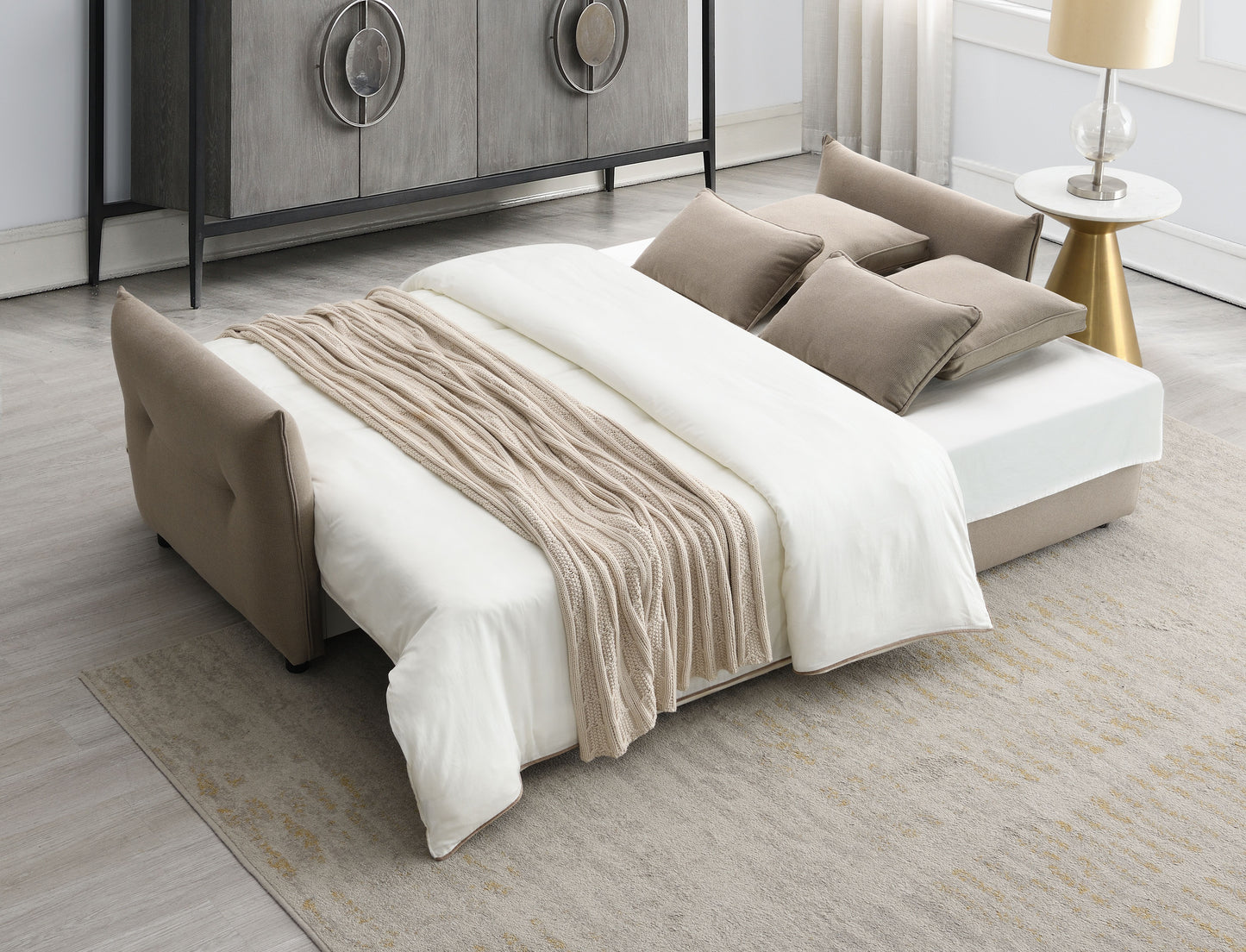 Irina Pull-out Fabric Sleep with Storage FredCo