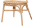 Iris Modern Bohemian Natural Brown Rattan 5-Piece Dining Set FredCo