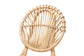 Iris Modern Bohemian Natural Brown Rattan Dining Chair FredCo