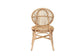 Iris Modern Bohemian Natural Brown Rattan Dining Chair FredCo