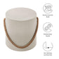 Isera Indoor - Outdoor Patio Rope Concrete Side Table Stool by Modway EEI-7089 FredCo