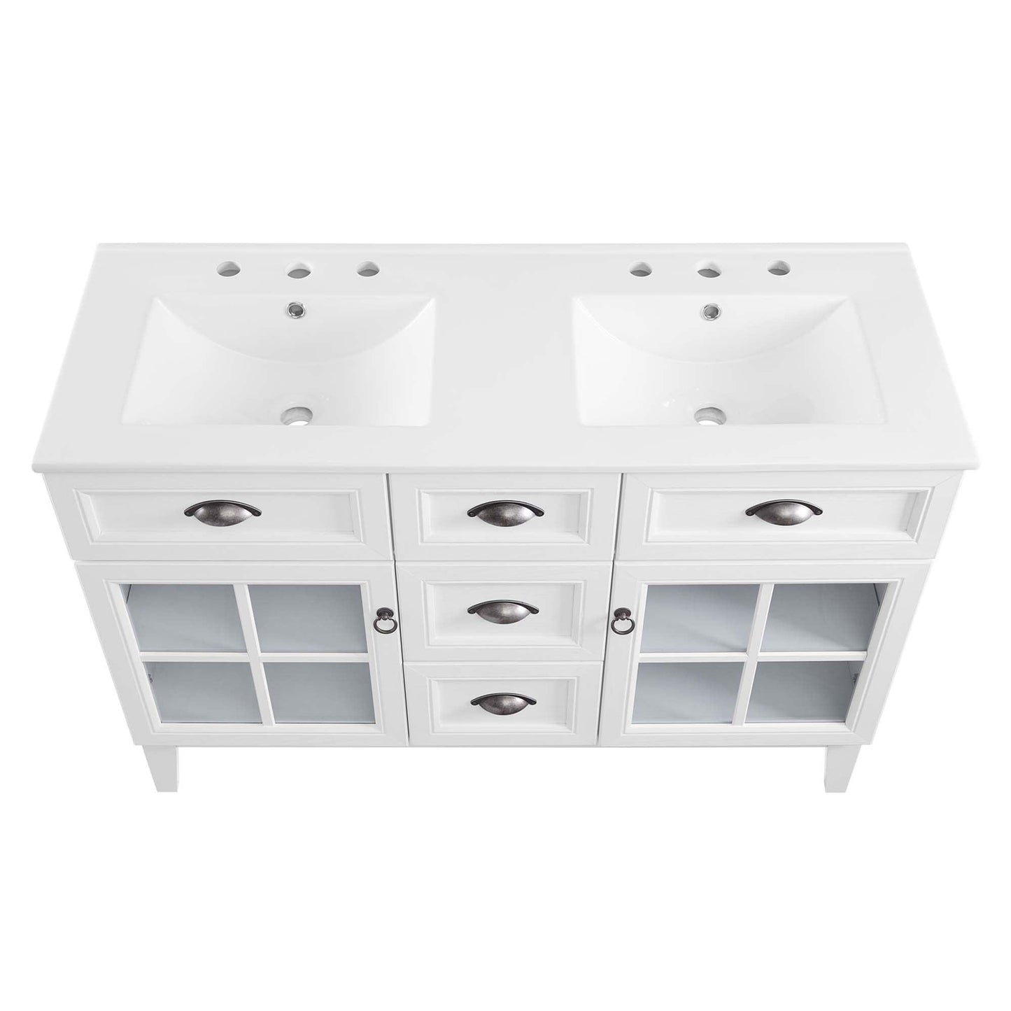 Isle 48" Double Bathroom Vanity Cabinet by Modway FredCo