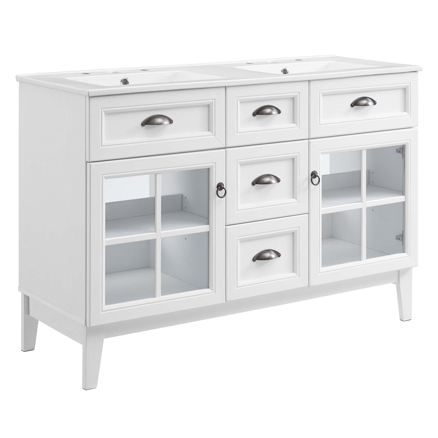 Isle 48" Double Bathroom Vanity Cabinet by Modway FredCo