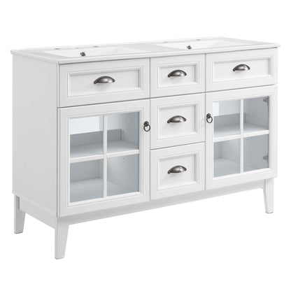 Isle 48" Double Bathroom Vanity Cabinet by Modway FredCo