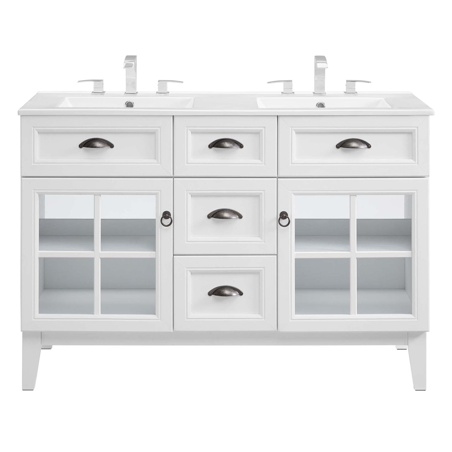 Isle 48" Double Bathroom Vanity Cabinet by Modway FredCo