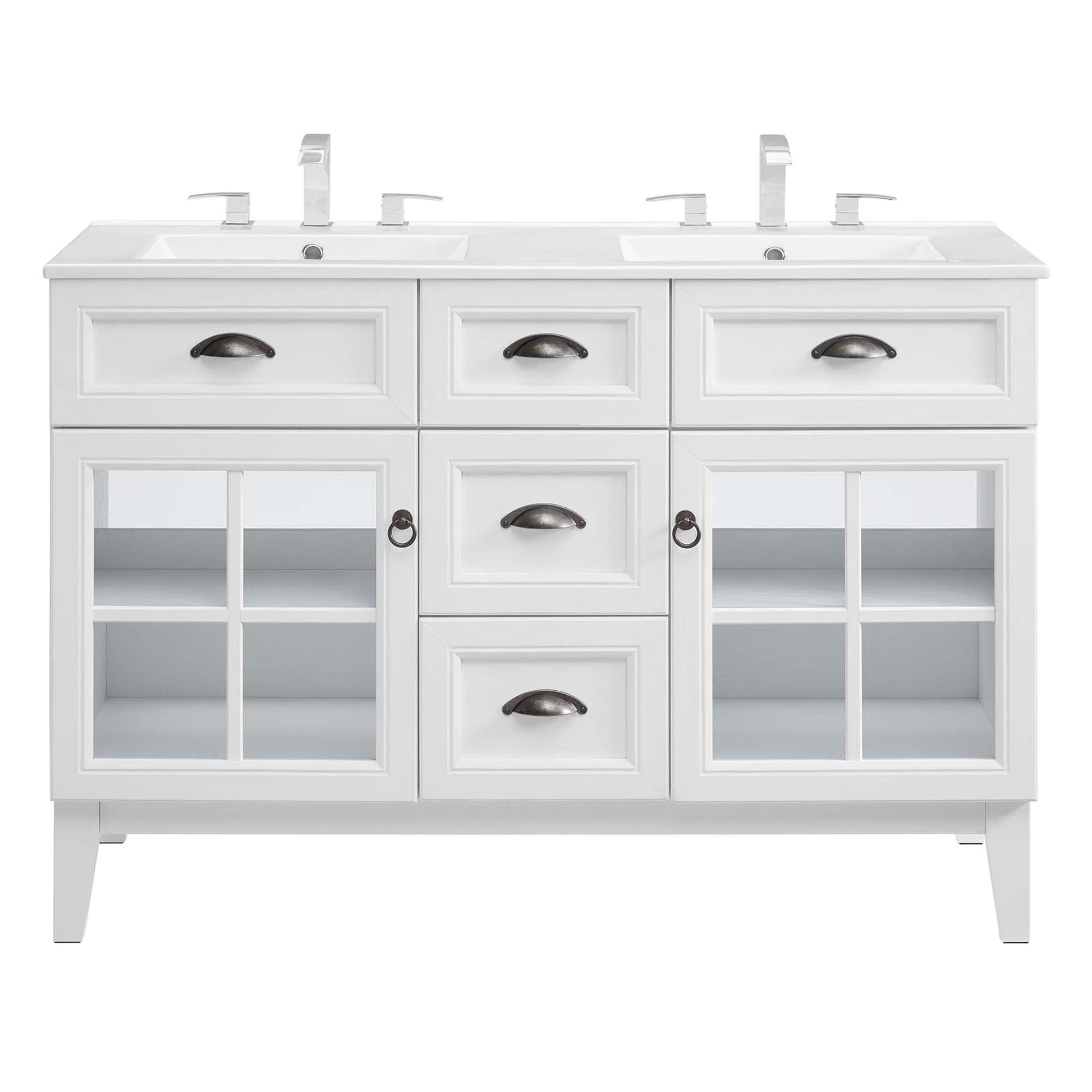 Isle 48" Double Bathroom Vanity Cabinet by Modway FredCo