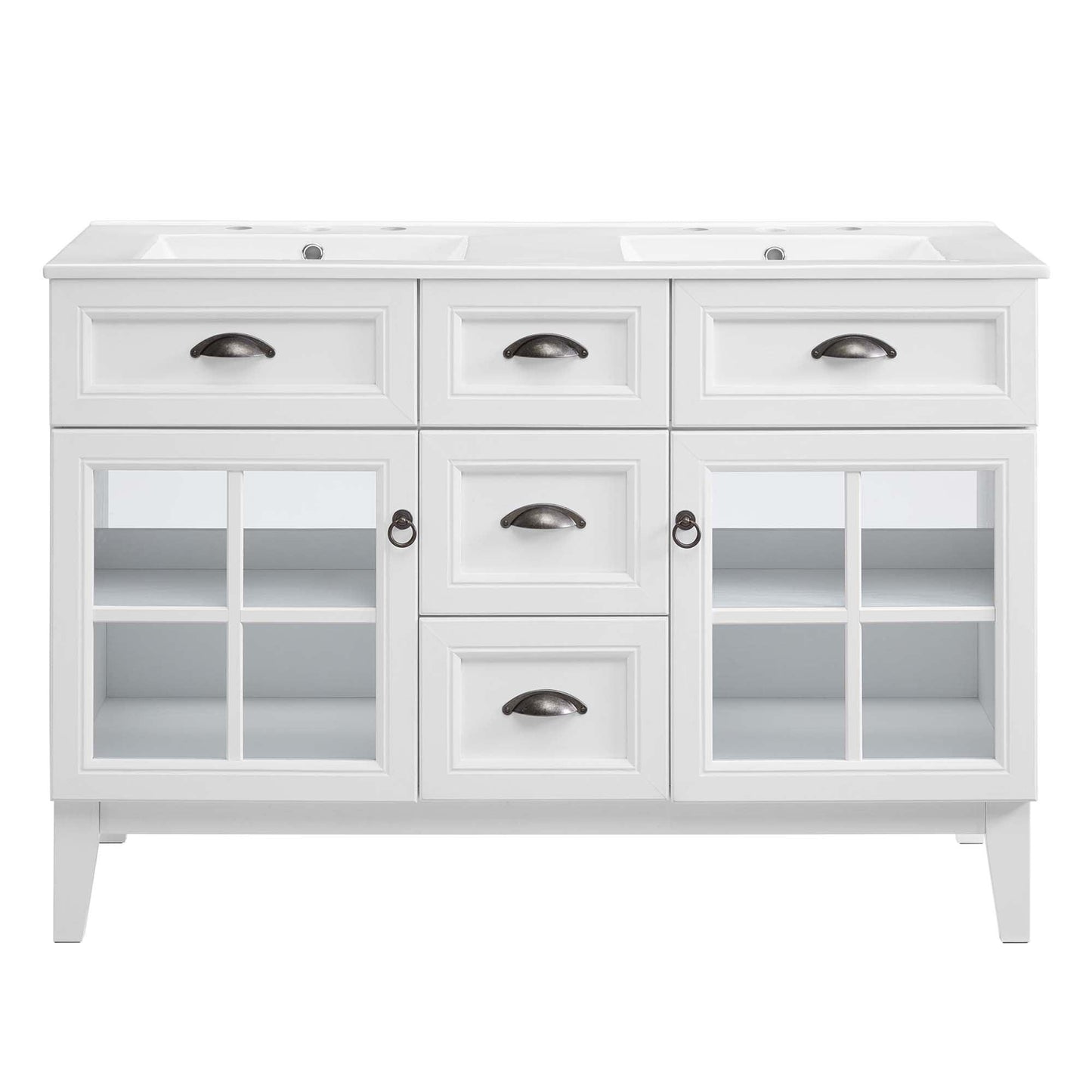 Isle 48" Double Bathroom Vanity Cabinet by Modway FredCo