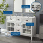Isle 48" Double Bathroom Vanity Cabinet by Modway FredCo