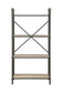Itzel 4-Shelf Antique Oak & Sandy Gray Finish Bookshelf FredCo