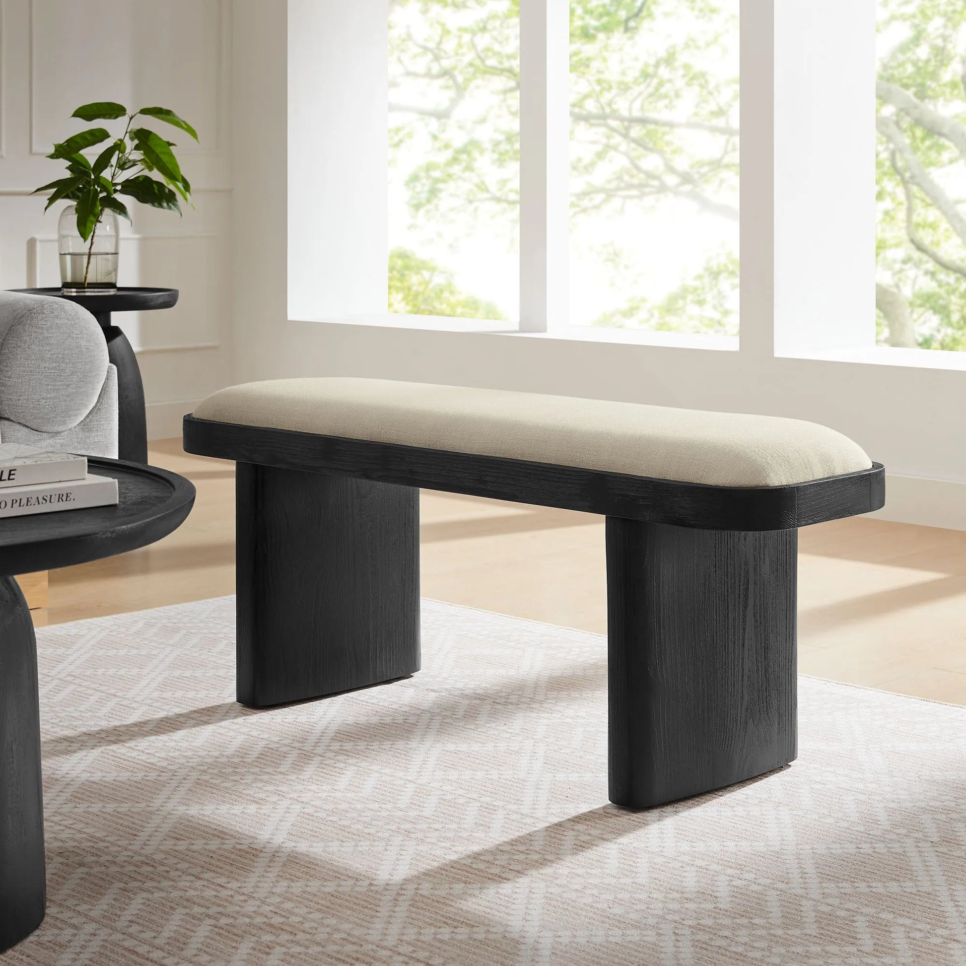 Iver 43" Upholstered Wood Accent Bench by Modway EEI-7143 FredCo