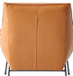 Jabel Sandstone Top Grain Leather Accent Chair & Ottoman FredCo