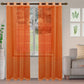 Jackson Stripe Soft Diffused Light Airy Lightweight Sheer Curtain Set FredCo