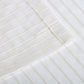 Jackson Stripe Soft Diffused Light Airy Lightweight Sheer Curtain Set FredCo