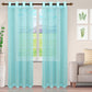 Jackson Stripe Soft Diffused Light Airy Lightweight Sheer Curtain Set FredCo