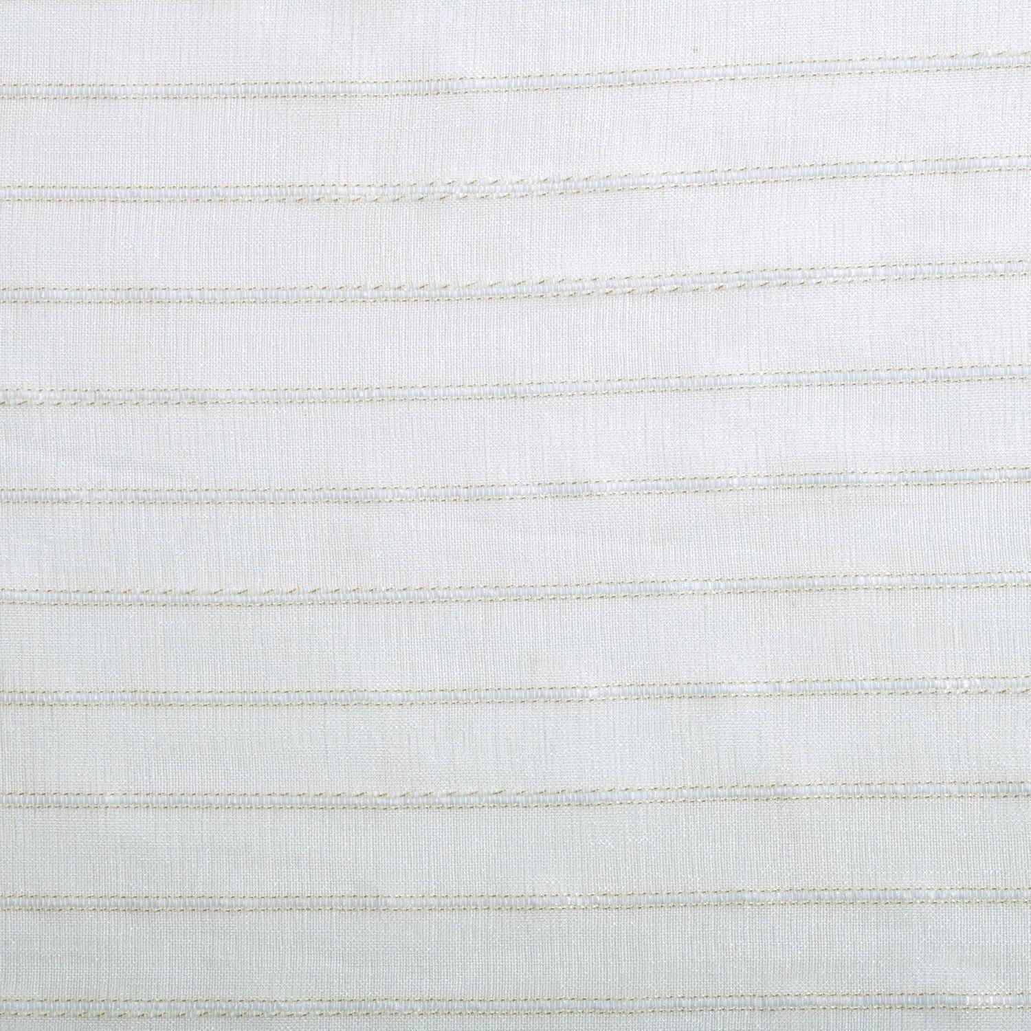Jackson Stripe Soft Diffused Light Airy Lightweight Sheer Curtain Set FredCo