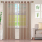 Jackson Stripe Soft Diffused Light Airy Lightweight Sheer Curtain Set FredCo