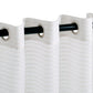 Jackson Stripe Soft Diffused Light Airy Lightweight Sheer Curtain Set FredCo