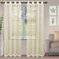 Jackson Stripe Soft Diffused Light Airy Lightweight Sheer Curtain Set FredCo
