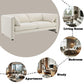 Jaeda Beige Boucle Loveseat FredCo