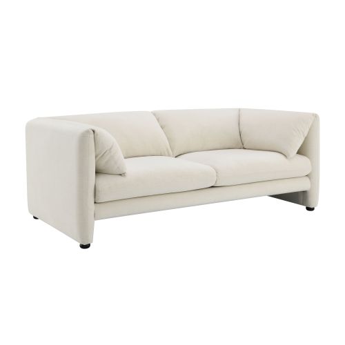 Jaeda Beige Boucle Loveseat FredCo