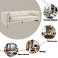 Jaeda Beige Boucle Sofa FredCo