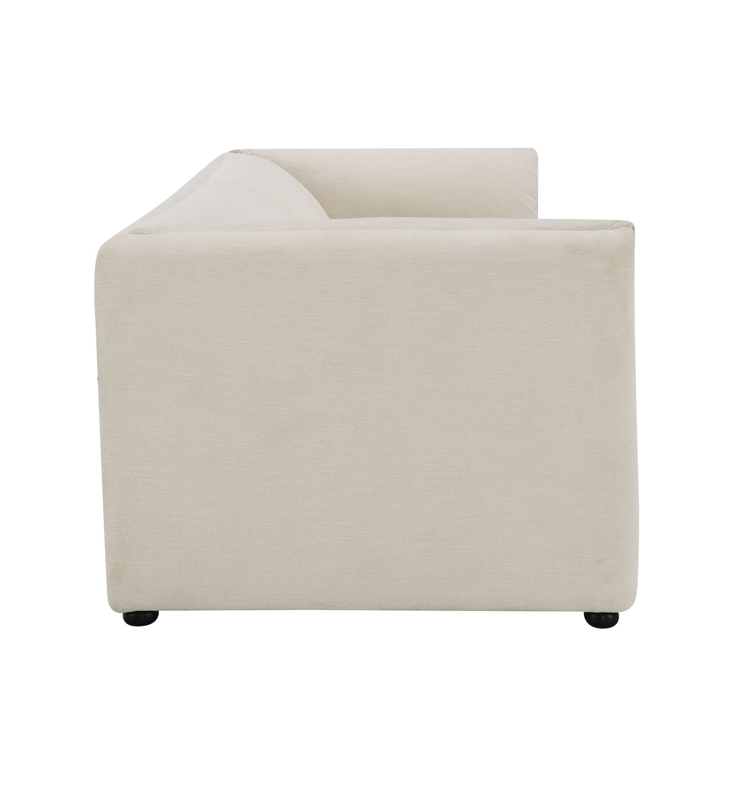 Jaeda Beige Boucle Sofa FredCo