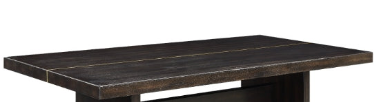 Jaramillo Gold & Rustic Espresso Finish Dining Table FredCo