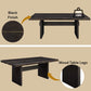 Jaramillo Gold & Rustic Espresso Finish Dining Table FredCo
