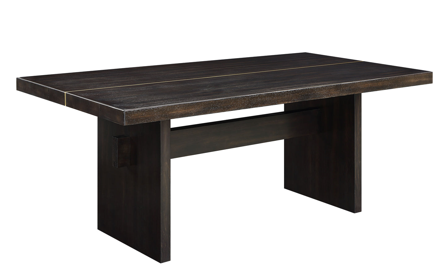Jaramillo Gold & Rustic Espresso Finish Dining Table FredCo