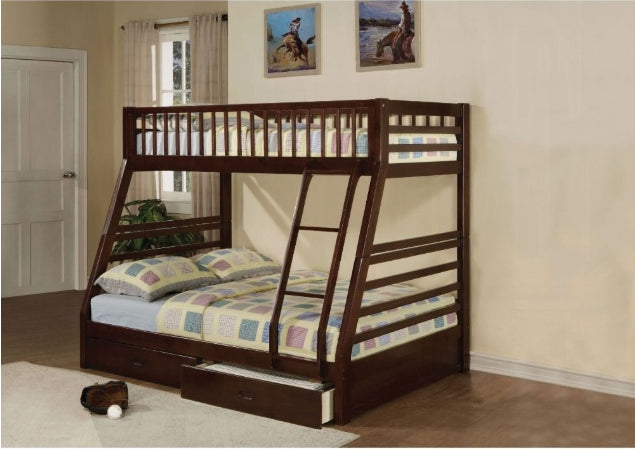 Jason Espresso Finish Twin/Full Bunk Bed FredCo