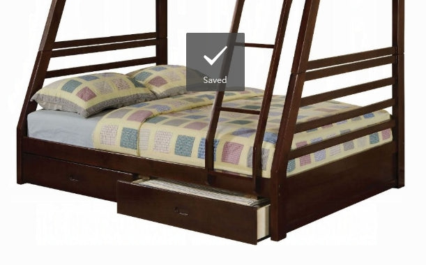 Jason Espresso Finish Twin/Full Bunk Bed FredCo