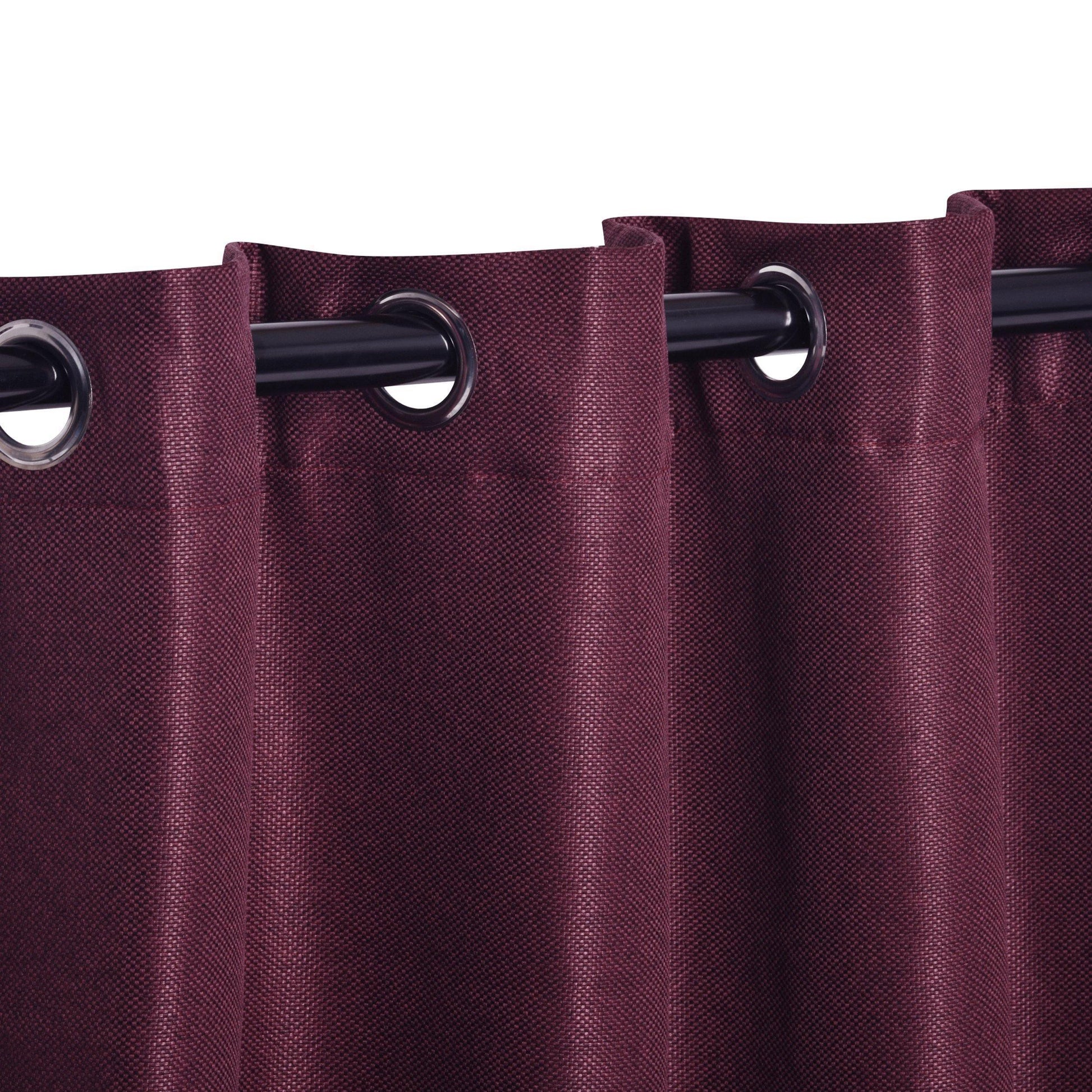 Jaxon Room Darkening Noise Reducing Basket Weave Blackout Curtain Set FredCo
