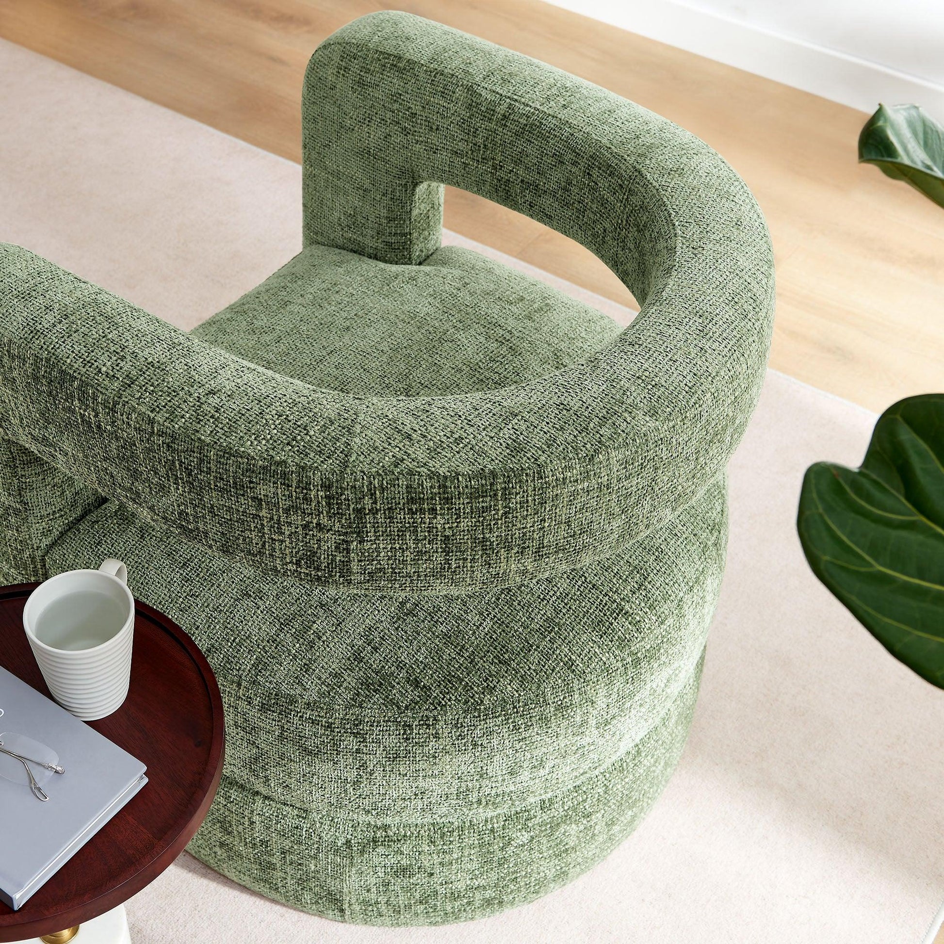 Jaylin Upholstered Chenille Accent Chair by Modway FredCo