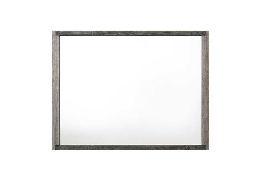 Jehoram Gray Finish Mirror FredCo