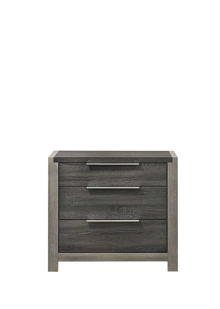 Jehoram Gray Finish Nightstand FredCo