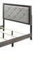 Jehoram Gray Linen & Gray Finish Eastern King Bed FredCo
