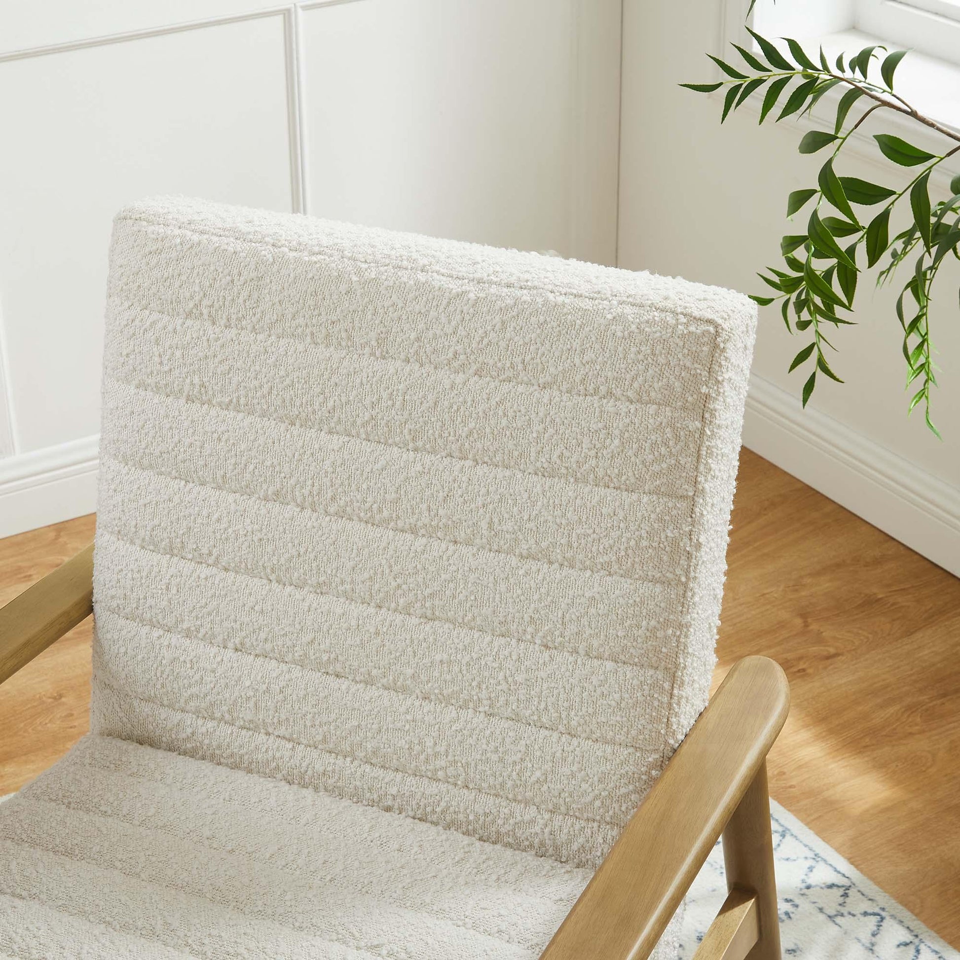 Jensen Boucle Fabric Accent Chair by Modway FredCo