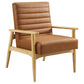 Jensen Vegan Leather Accent Chair by Modway FredCo