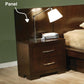 Jessica Bedroom Set with Nightstand Panels Cappuccino Coaster Eastern King, 5 Piece FredCo
