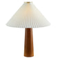 Jessica Wooden Base Table Lamp With Pleated Fabric Shade by Modway EEI-7212 FredCo