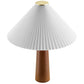 Jessica Wooden Base Table Lamp With Pleated Fabric Shade by Modway EEI-7212 FredCo