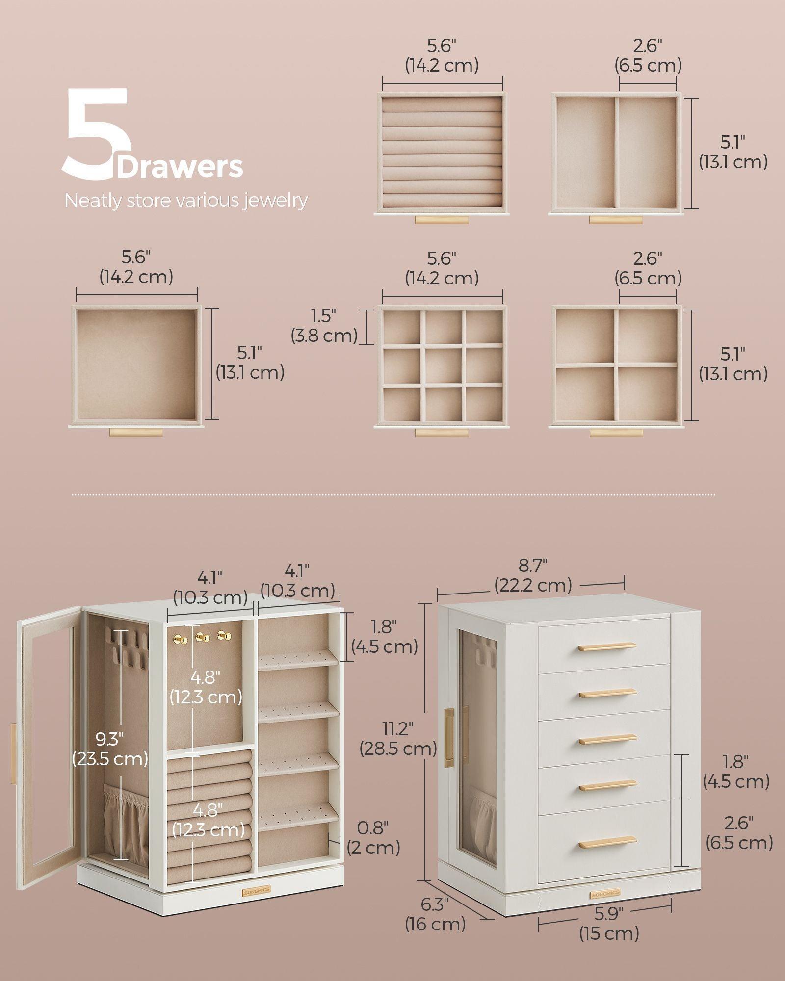 Jewelry Box 360° Rotating FredCo