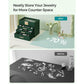 Jewelry Box with Glass Lid, 4-Layer Jewelry Organizer, 3 Drawers FredCo