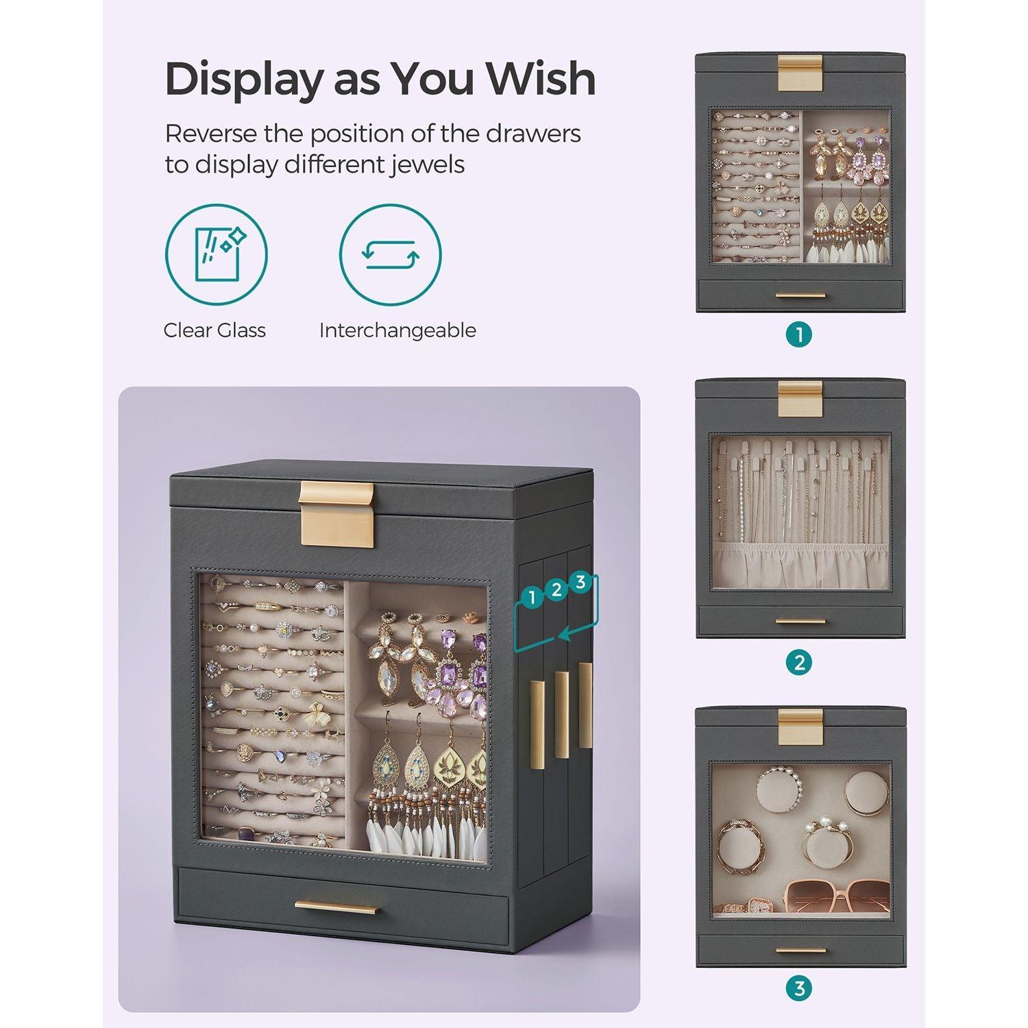 Jewelry Box with Glass Window FredCo