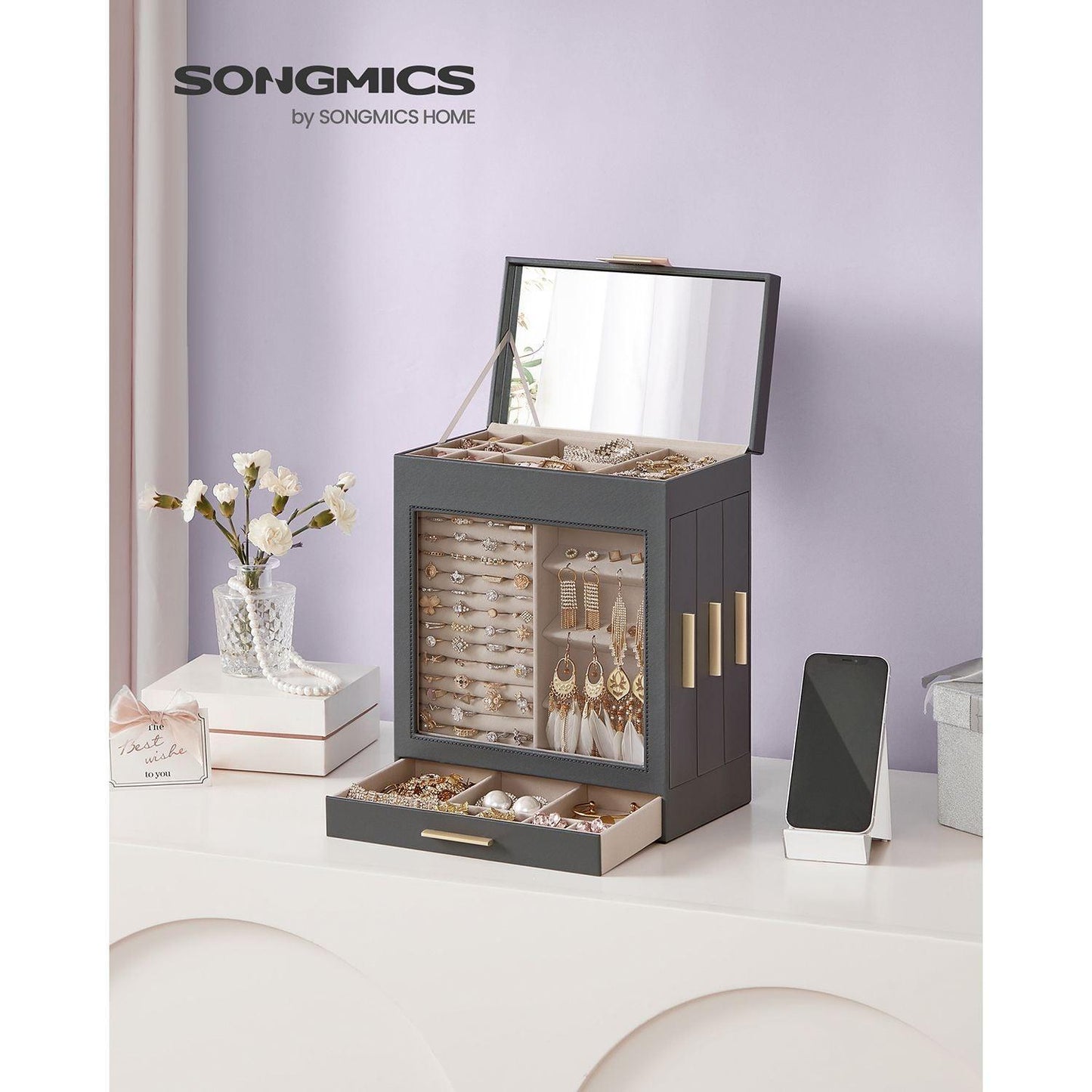 Jewelry Box with Glass Window FredCo